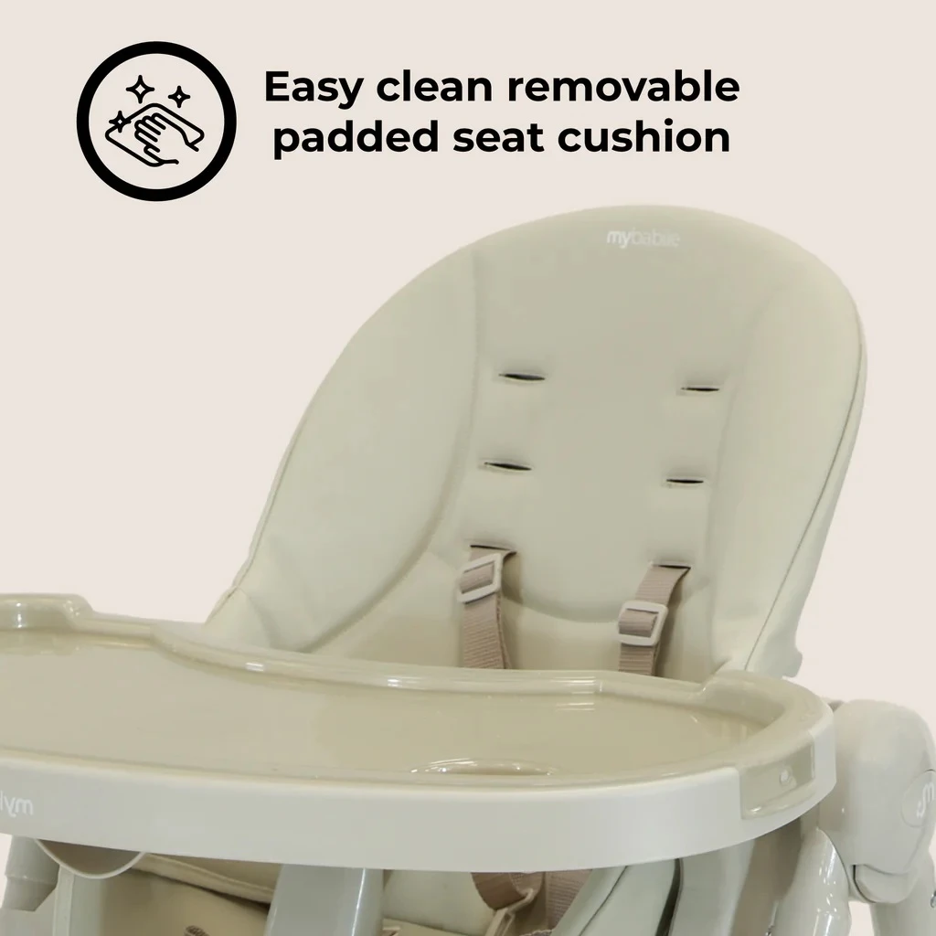 My Babiie Luxe Highchair β Oatmeal - Image 6