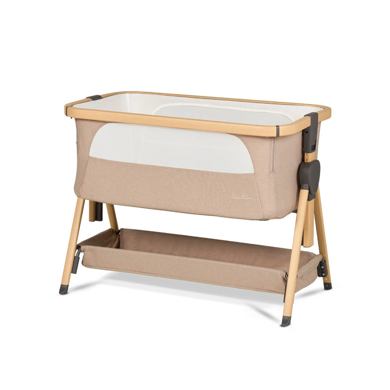 Silver Cross Lunar Bedside Crib β Oatmeal - Image 2