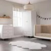 SnuzKot Skandi 3 Piece Nursery Set – White With Natural