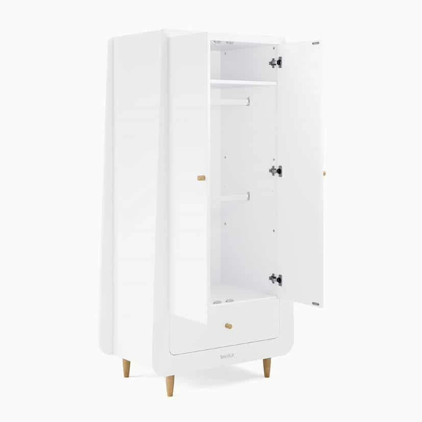 Snuz Skandi 5 Piece Nursery Room Set Bundle β White With Natural - Image 8