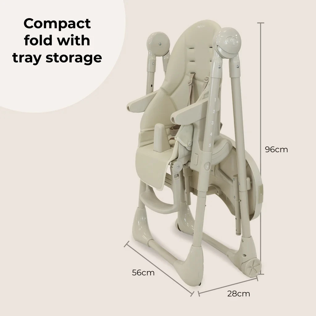 My Babiie Luxe Highchair β Oatmeal - Image 3