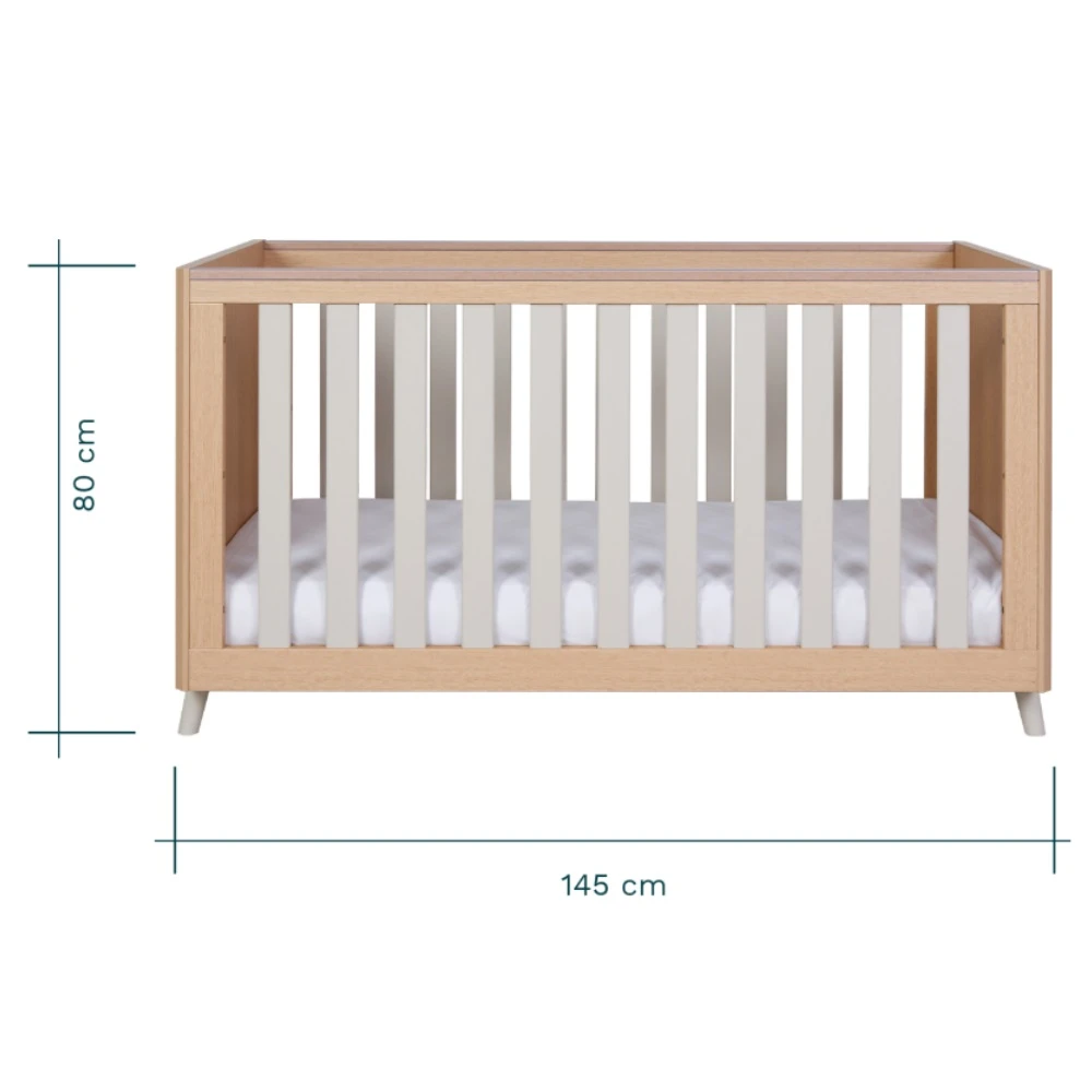 Tutti Bambini Fika 2 Piece Room Set β Light Oak/White Sand - Image 10