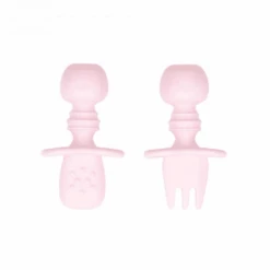 Bumkins Pink Silicone Chewtensils