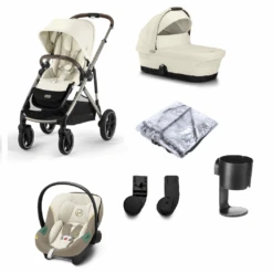 Cybex Gazelle S Travel System Seashell Beige