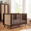 Tutti Bambini Japandi Cot Bed – Warm Walnut