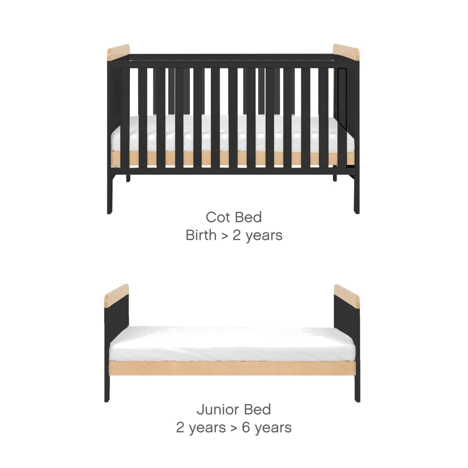 Tutti Bambini Rio Nursery Room Set Builder β Slate Grey/Oak - Image 2