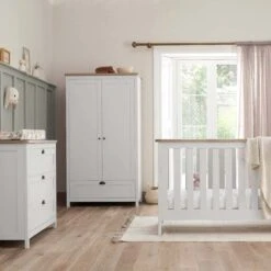 Tutti Bambini Verona 4 Piece Nursery Room Set β White Oak