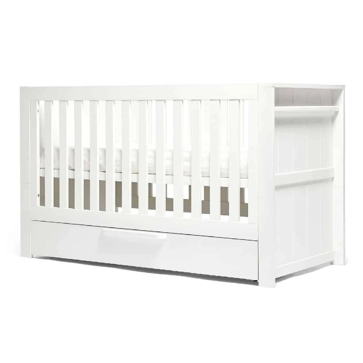 Mamas & Papas Franklin 2 Piece Cotbed Set With Dresser Changer – White Wash - Image 11