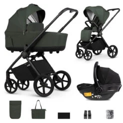 Venicci Claro 3 In 1 Maxi Cosi Pebble 360 Pro2 Travel System – Forest
