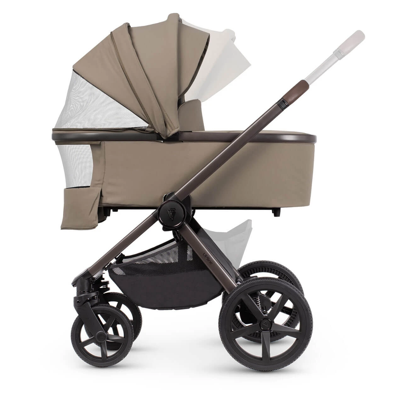 Venicci Tinum Upline SE 3 In 1 Pram With Car Seat Options β Powder - Image 3