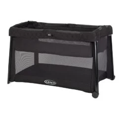 Graco FoldLite LX Travel Cot With Bassinet β Midnight