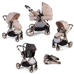 Push Me Pace I 3 In 1 Travel System – Latte