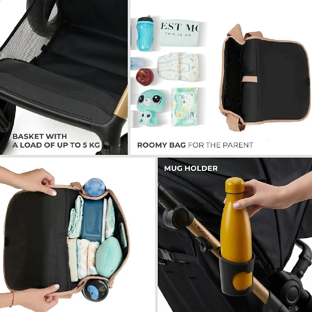 Kinderkraft MOOV 2 Travel System Beige - Image 9