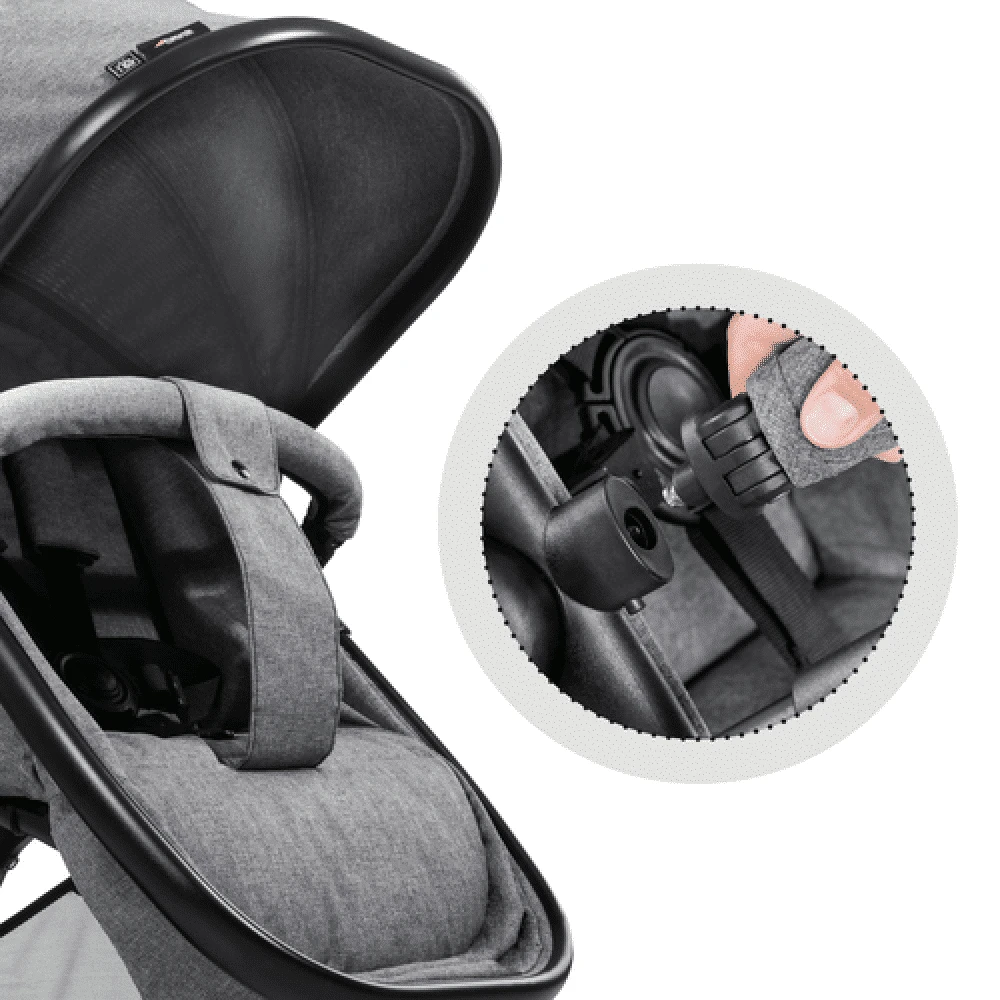 Hauck Melange Grey Atlantic Twin Stroller - Image 9