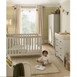 Mamas & Papas Wedmore 5 Piece Nursery Room Set β Pebble/Natural