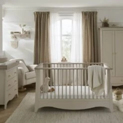 CuddleCo Clara Ultimate 6 Piece Nursery Set Bundle – Cashmere/Ash