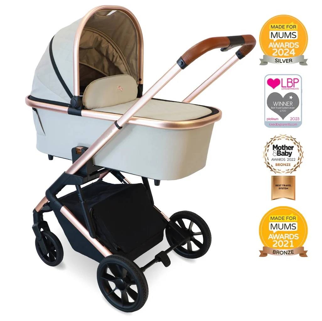 My Babiie Travel System With Base β Rose Gold Stone - Image 2