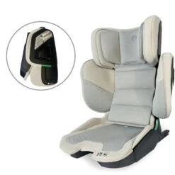 My Babiiei-Size (100-150cm) Compact High Back Booster Car Seat β Stone
