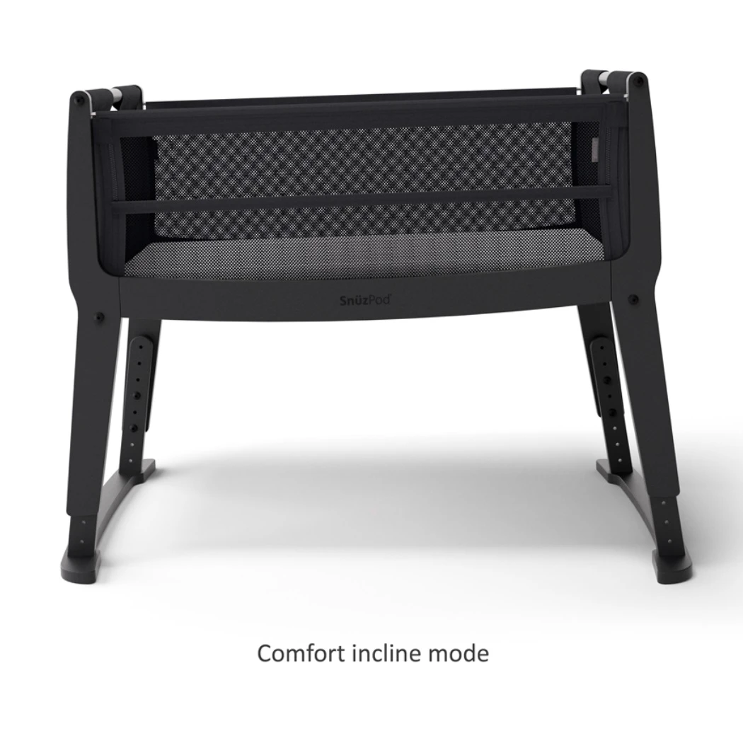 SnuzPod Studio Bedside Crib With Mattress Brooklyn Graphite - Image 6