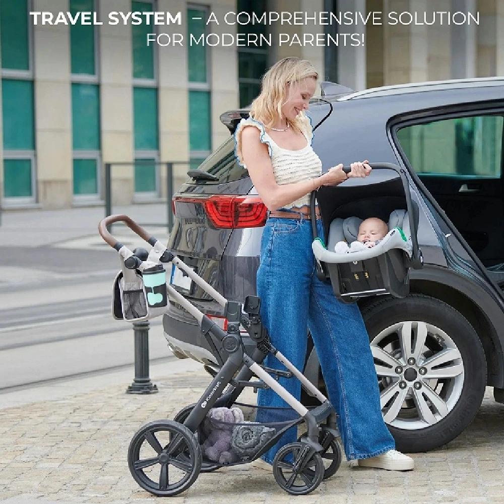 Kinderkraft MOOV 2 Travel System Beige - Image 3