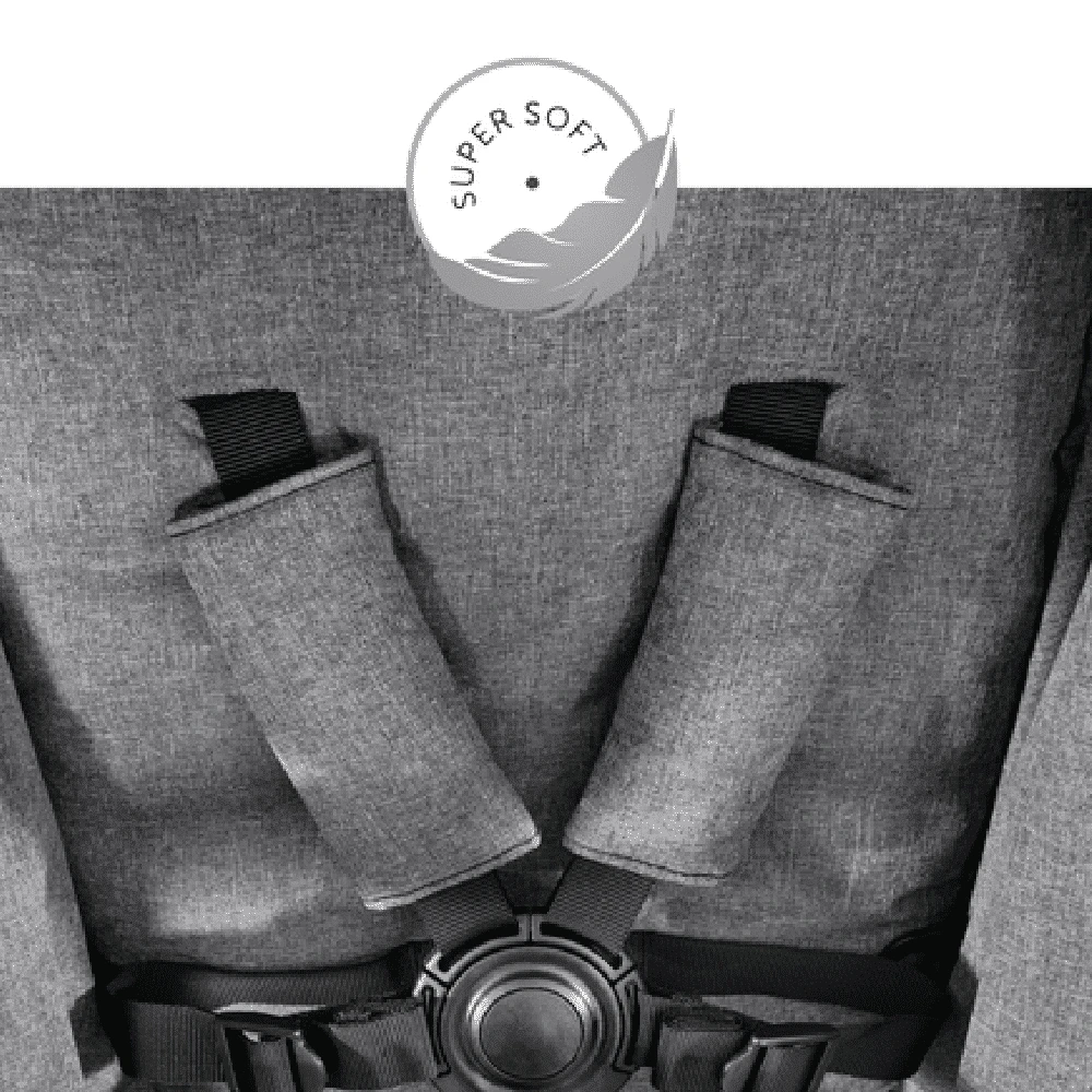 Hauck Melange Grey Atlantic Twin Stroller With 2 X Car Seats - Image 10